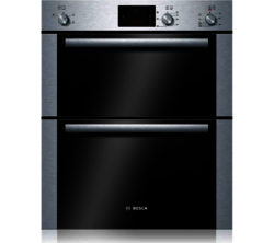 BOSCH  HBN13B251B Electric Built-under Double Oven - Brushed Steel